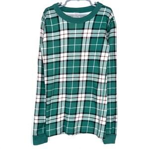 Hanna Andersson Kids Plaid Long John Pajama Top Size 12
